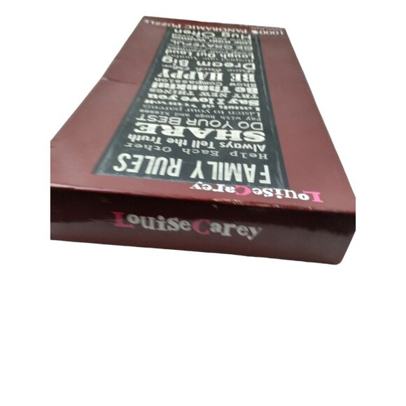 Family Rules by Louise Carey Typography Artwork 1000 Piece Panoramic Puzzle - Picture 11 of 14